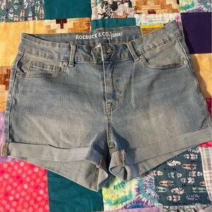 Roebuck & co jean shorts- Classic Blue mid rise 4” inseam new with tags size 12
